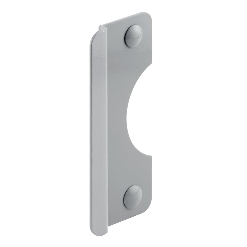 PRIME-LINE Defender Security U 9509 Prime Line Latch Guard, 2-5/8 in Backset, 5/16 in Offset, 6 in L, Gray, 2-5/8" x 6"