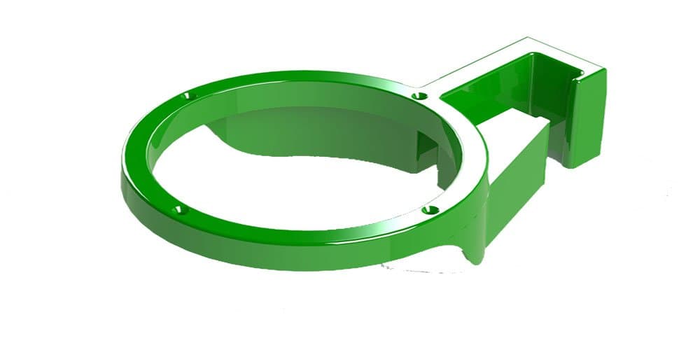 HuggerMount® - 8" Deck Baluster Flower Pot Holder - Green