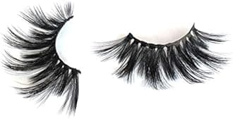 Mikiwi Lashes, 25mm Faux Mink Lashes, 6D Faux Mink Lashes, Faux Mink Eyelashes, Dramatic Lashes, 25mm Faux 3D Mink Eyelashes (6D4-05)
