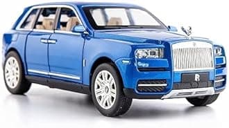 Galaitik Big Size Rolls-Royce Cullinan 1:24 Scale Model Car Exclusive Alloy Metal Car Pull Back Die-cast Pullback Car Openable Doors & Light, 【Colors as Per Stock】 (Rolls Royce CULLINAN 1:24)