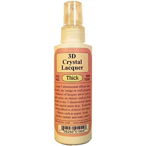 SAKURA HOBBY CRAFT 3D Crystal Lacquer Thick, 4-Ounce
