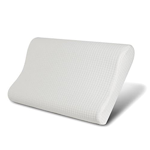 WeNerya Memory Foam Contour Pillow, Ergonomic Cervical Support Pillow for Back and Side Sleepers, Medium Firm, Standard