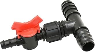 1pcs 1" 3/4" to 1/2" Garden hose tee connector tap reducer water splitter 16mm 20mm 25mm With tap wate connector,1 inch to 1/2