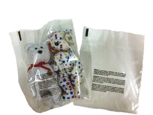 100 18" x 24" 2 mil Suffocation Warning Flat Poly Bags