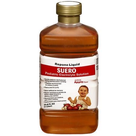 Repone Liquid Suero Apple Flavor Pediatric Electrolyte Solution (Pack of 4)