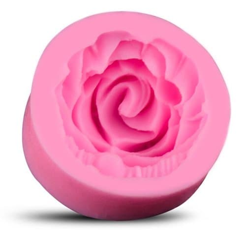 BestCool 1 x Large Rose Flower Pattern Pink Silicone Cake Mould Baking Mould Silicone Cake Mould Fondant Mould