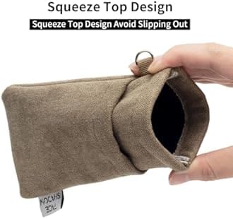 Face Shadow Double Glasses Case Soft Eyeglass Case For Women Men Squeeze Top Sunglasses Case With Cleaning Cloth