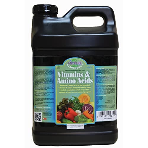 Microbe Life Hydroponics Premium Vitamins & Amino Acids Essential for Maximum Plant Growth and Root Uptake, Use with Any Feeding Systems Including Hydroponics or Soil, 2.5 Gallons