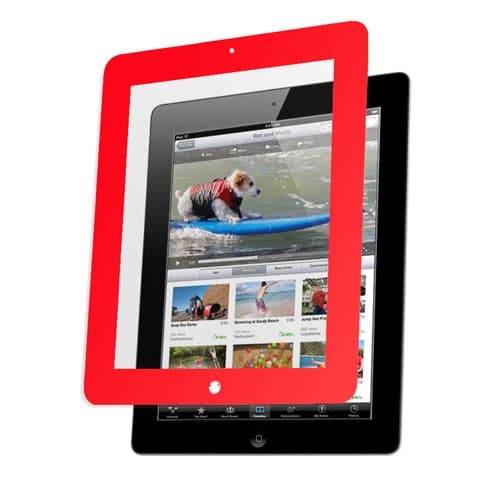 NextwareBEZEL-RD Clear Screen Shield with Bezel for iPad 3 - Red