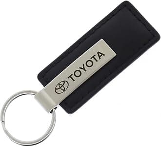 Rectangular Leather Key chain for Toyota