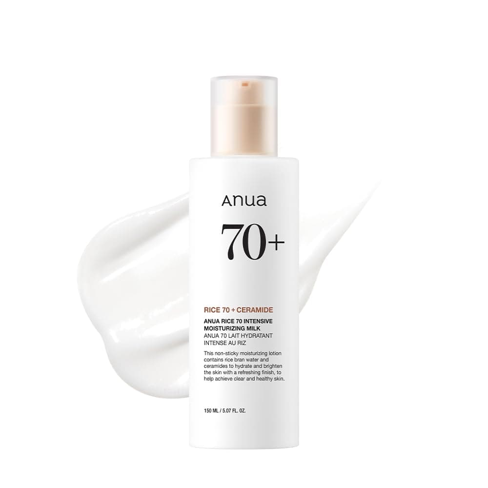 Rice 70 Intensive Moisturizing Milk, Lotion for Deep Hydration and Nourishing, Glowy Glass Skin, Rice Water, Niacinamide, Ceramides, Lightweight, 150ml/ 5.07 fl.oz.