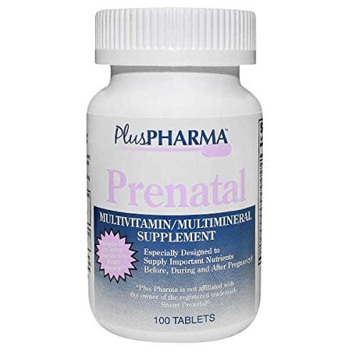 Plus Pharma Prenatal Multimineral Supplement 100 Count Tablets