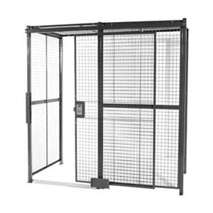 WireCrafters 10103 3 Sided Woven Wire Partition, Gray