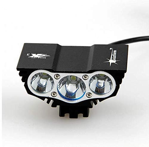 Black 6000 Lumen 3x XM-L U2 LED Head Front Bicycle bike HeadLight Lamp Light Headlamp 6400mAh Battery with Charger