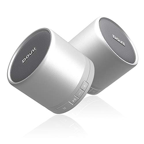 Douni A2 True Wireless Stereo Portable Bluetooth Speaker Built in MIC Support TF Card Dual TWS Audio as A Set (Silver)