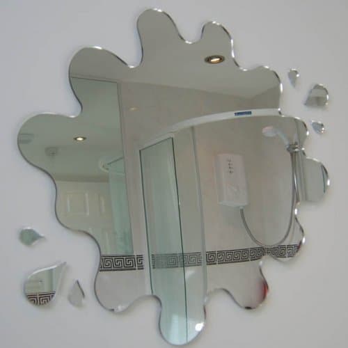 CiCiDi Puddle Mirror with Six Splash Mirrors 45cm x 42cm