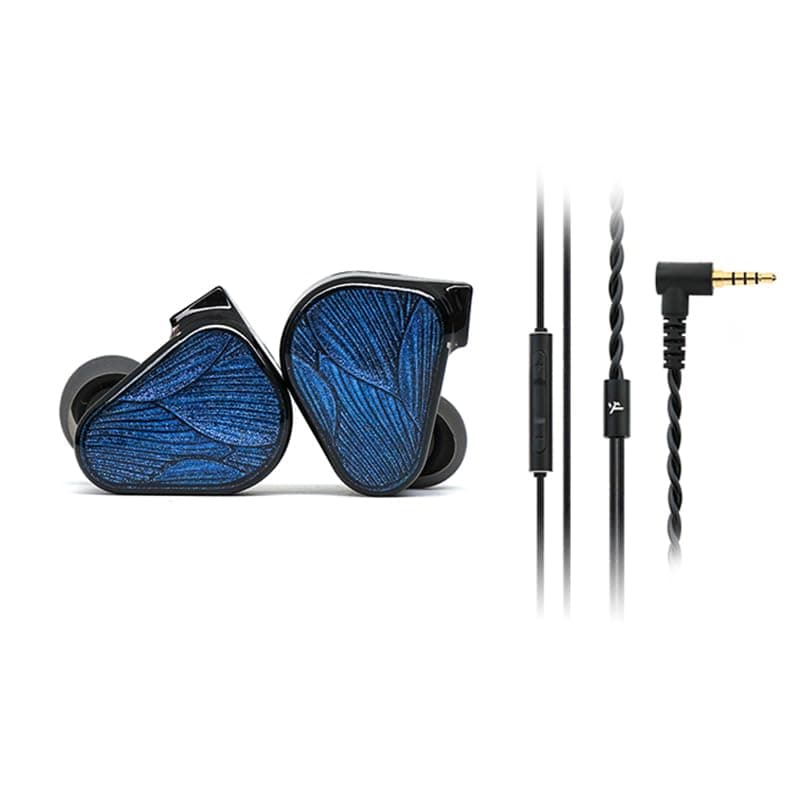 x Crinacle Zero: BLUE2 Dual Dynamic Drivers in-Ear Headphone with Detachable Cable (3.5mm+mic Cable)