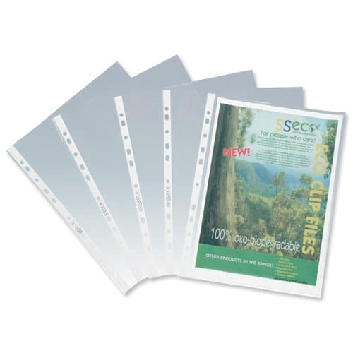 SSECO 80 MICRON PUNCHED POCKETS PK50