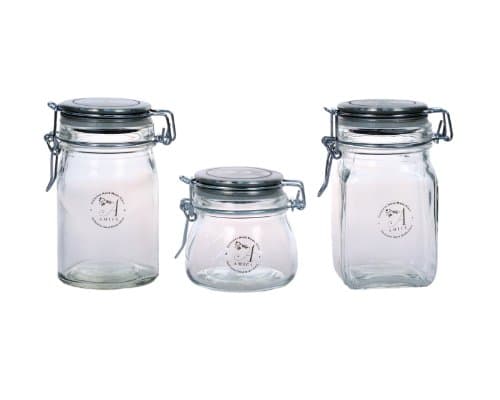 Amici Mini Glass Storage Jars - Set of 3