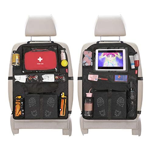 Acomon Car Kick Mats Back Seat, Auto Seat Back Protector Universal Car Organiser Backseat Cover Kids Kick Mats for Car Back Seats from Stains and Damage (2 Pack)