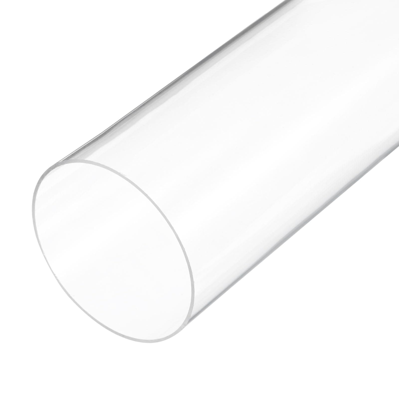 14" Clear Plastic Rigid Pipe 96mm ID x 100mm OD (3.8" ID x 4" OD) Acrylic Round Polycarbonate Tubing, [for Plumbing, Hydraulics, Pneumatics, Aquarium]