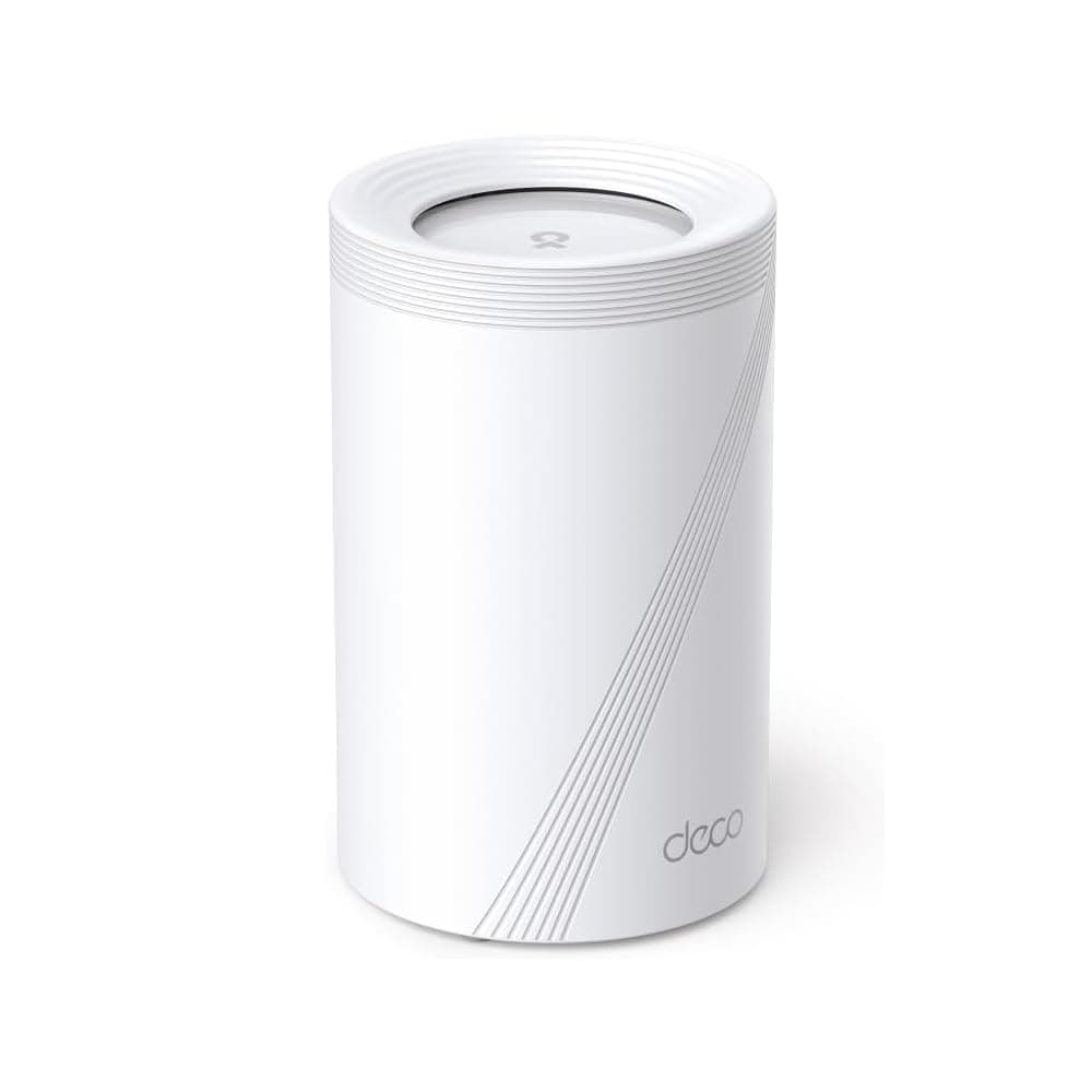 TP-Link Deco BE65(1-pack), BE9300 Mbps, 4 × 2.5 Gbps Ports, 320 MHz Channels, Works on a 6 GHz Band, Connectivity up to 200 Devices, VPN, WPA3, Tri-Band Wi-Fi 7 Mesh System