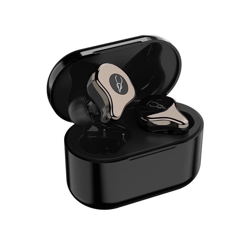 Sabbat E12 Ultra Noise Cancelling True Wireless Earbuds Blutooth 5.2 TWS Stereo Earphones 30 Hours Playtime with Built-in Mic and Wireless Charging Case for iPhone, Samsung, iPad, Android(Dark Brown)