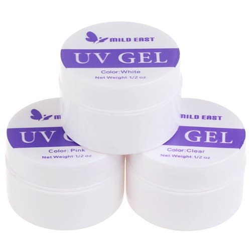 Mild East Builder Uv Gel Set Pink White Clear