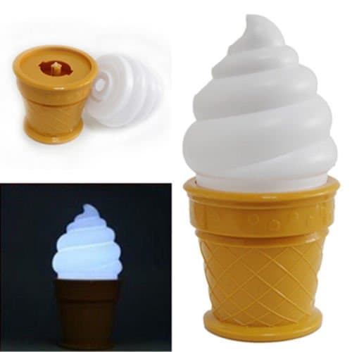 Letool® Cute Night Light Shaped Ice Cream Cone LED Children Lamp Bedroom Bedside