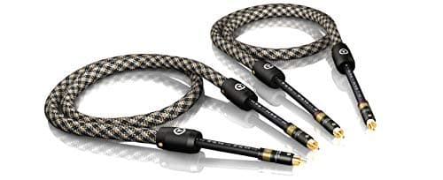 1Pair 5,0m VIABLUE NF-S6 AIR Silver RCA Cable