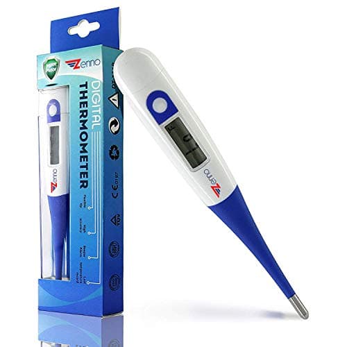 ZENNO Basal Thermometer - Soft Tip Thermometer for Ovulation - High Accuracy 1/100th Degree Digital Medical Thermometer - Waterproof and Reliable Fertility Thermometer for Natural Family Planning