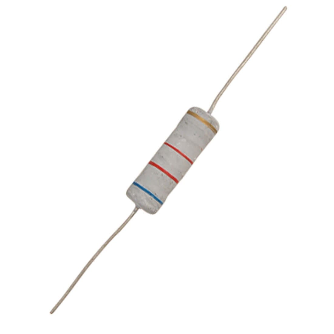 Aexit 50 (Resistor) Pcs axia-l Lead 6K2 6.2K Ohm 5% Metal Oxide (10ry581qf37) Film Resistors