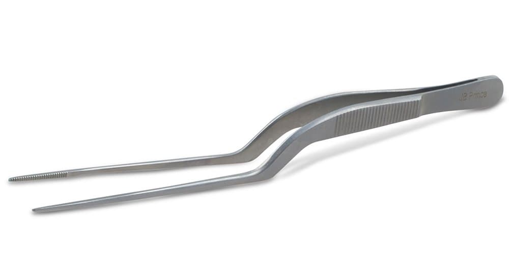 J.B. Prince U924 B Offset Fine Tip Tweezer 6.5 Inches