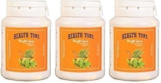 Gluta Health Tone Weight Gain Capsules, 3 Bottles
