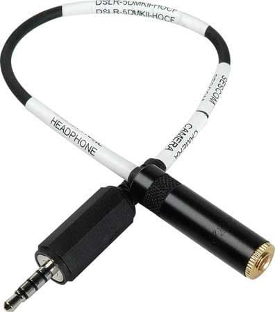 Magic Lantern A/V Out Headphone Cable for Canon 5D Mark II