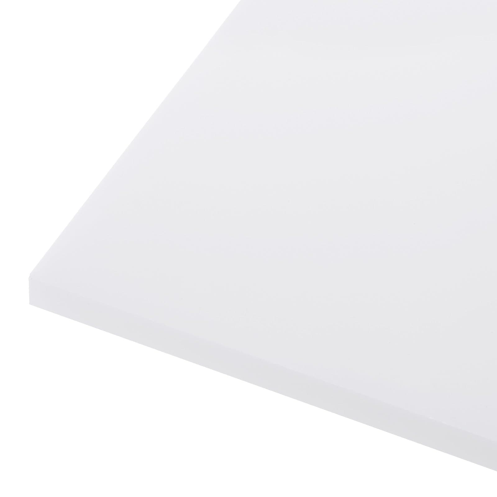 24" x 6" x 1/8" HDPE Plastic Sheet, High Density Polyethylene Sheet Cutting Board White Solid Block, [for DIY, Home Floor]