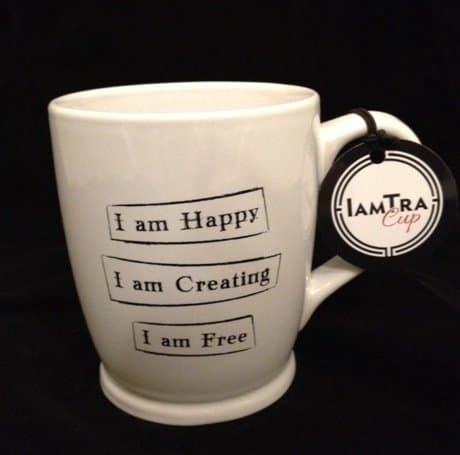 I Am ... Coffee Tea Ceramic Mug (...Happy Creating Free)