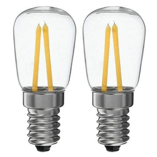 E14   LED  Fridge Light Bulb  2W  Warm White 2700K Appliance SES Frosted Lamp 220-240V, 20W Halogen Replacement Small Edison Screw  LED  Pygmy Refrigerator Bulbs for Freezer Cooker Hood Microwave (2-Pack)