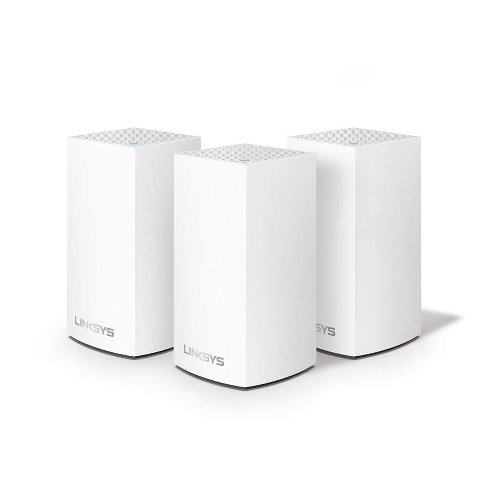 Velop Dual Band Intelligent Mesh WiFi System Ultra-Fast and Full-Strength Mesh Wi-Fi, Handles 50+ Devices, MU-MIMO Technology - White (AC1200)