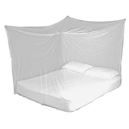 YEEBAY Polyester Mosquito Net for Double Bed (7X7 FT, White)