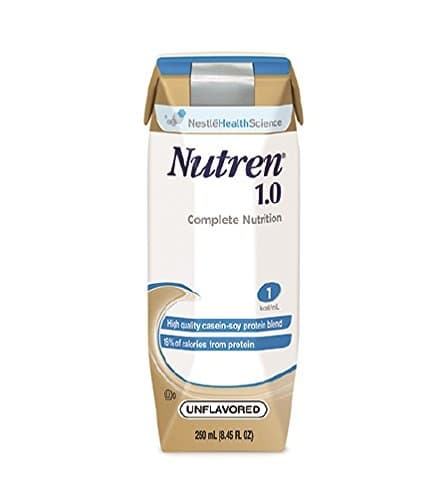 Nutren 1.0 Cal Formula, Unflavored, (Formerly Vanilla), 1 Cal, 250 ml., by Nestle - Case of 24