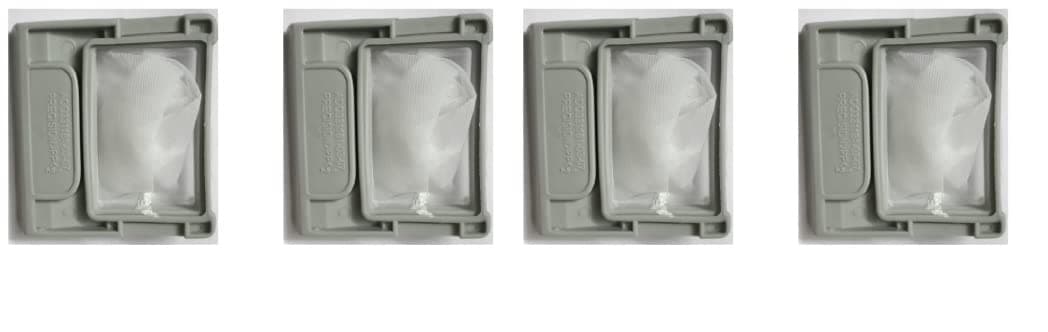 SANAVYA Magic Filter/Round Filter/Lint Filter for Washing Machine/Dust Filter/Lint Filter/Waste Collector/Drain Jali for Washing Machine (lg Semi 7 cm by 6.5 CmPack of 4)