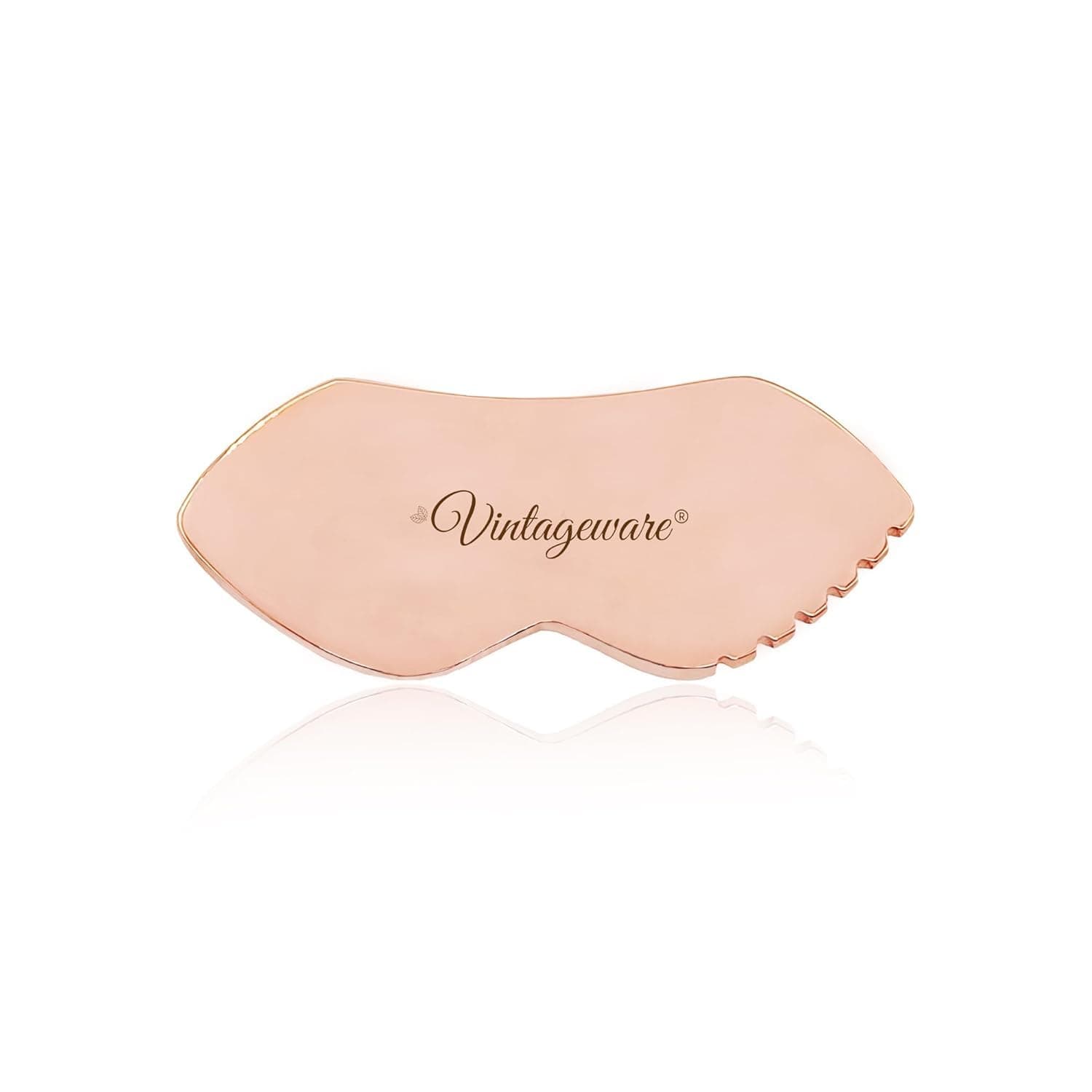 Vintageware® Copper Gua Sha Tool | Lip-Shaped Massage for Face & Body | Relieves Muscle Pain & Tightens Skin | Medical-Grade Soft Tissue Therapy (Lip-Shape)