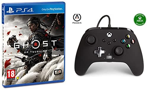 PS4 Ghost of Tsushima (PS4)&APower Enhanced Wired Controller for Xbox - Black