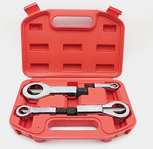Nut Splitter Set 4PCS,Cracker Remover Rusted Seized Nuts Cutter 9mm - 27mm Protection Rounded or Damaged Nut Extractor stainless steel (1 SET)