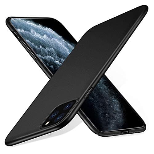Hovik Slim Fit Compatible with iPhoneCase/Compatible with iPhone Ultra Thin Shell, Hard Protective Phone Cover [Non-Slip Grip] Lightweight Case (iPhone 11 Pro Max 6.5 inch, Black)