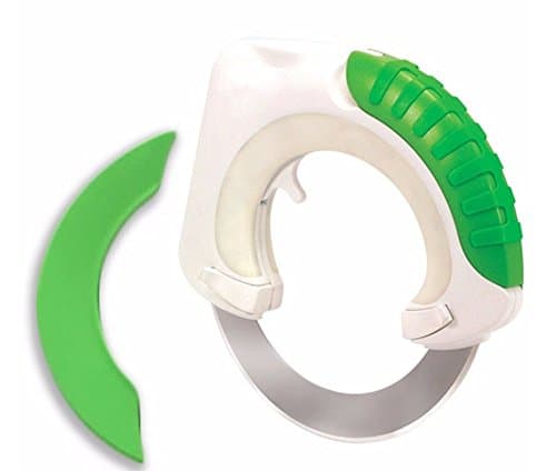 2nd Generation Innovative Pizza Cutter Sharp Multi-Purpose Circular Rolling Knife Blade With Cover. Stainless Steel. Best Way To Cut Pizzas Vegetables And More. (green)