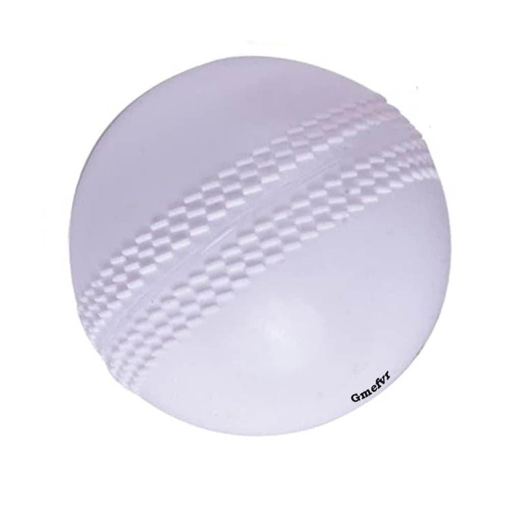 Silicone Soft Cricket Balls Practice Training for All Age Group Recommended for Indoor/Outdoor Street & Beach Crickets, White
