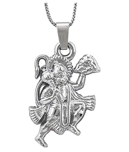 SoilMadeHanuman Silver Pendant Size Approx 6 MM