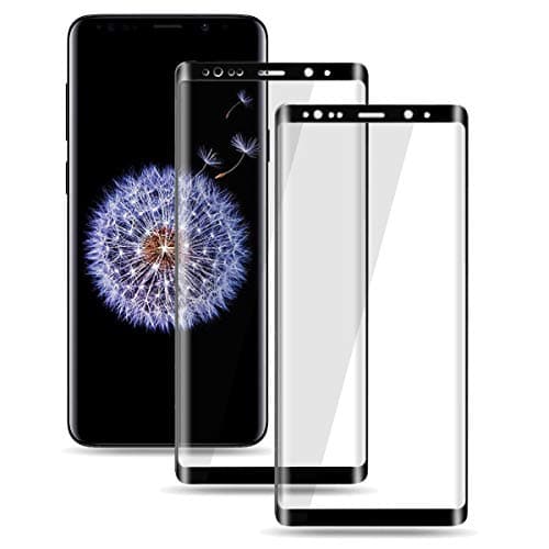 Moresky Compatible with Samsung Galaxy S9 Plus Screen Protector S9+ Tempered Glass Full Coverage 3D Curved Edge [2-Pack]